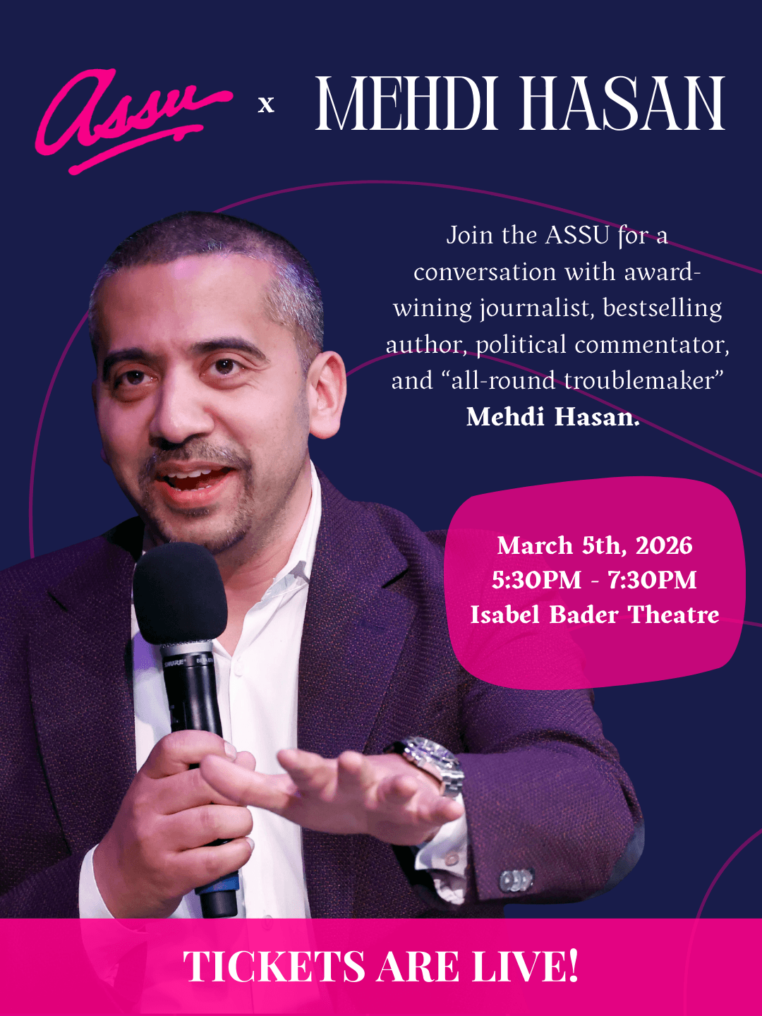 Speaker Series x Mehdi Hasan