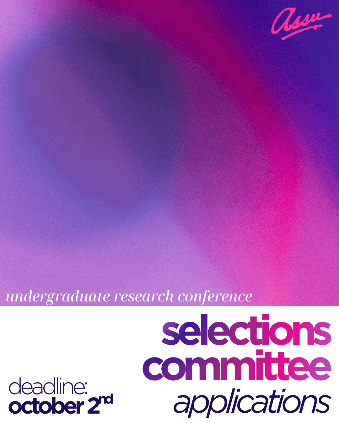 URC 2027: Selections Committee Applications